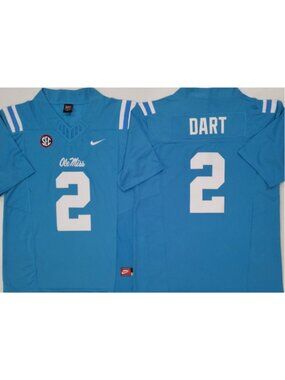 2 Jaxson Dart Blue Stitched Jersey